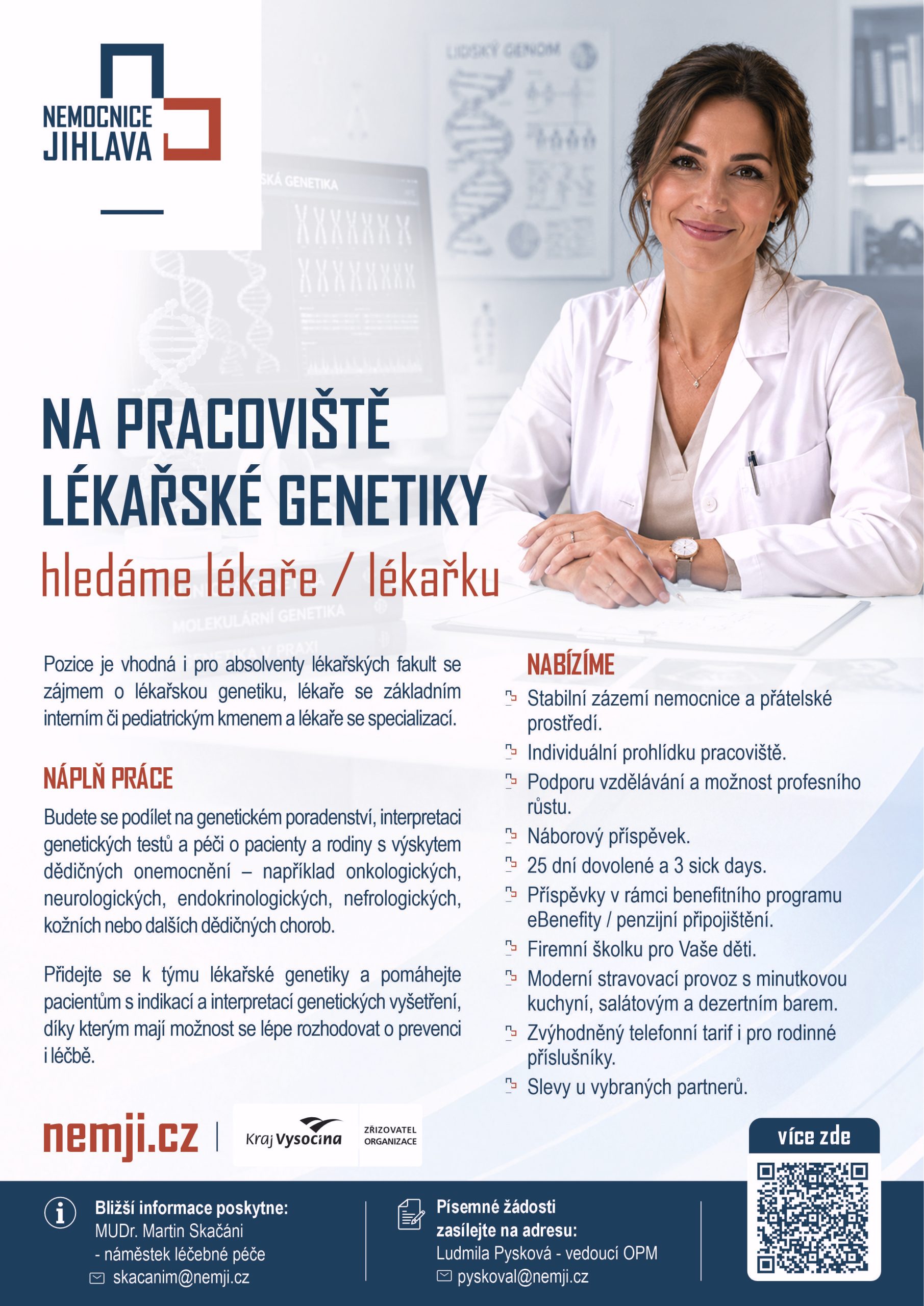 leták - lékař genetika